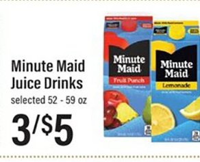 Minute Maid Juice Drinks