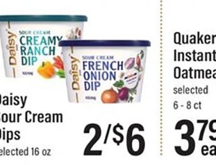 Daisy Sour Cream Dips