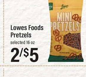 Lowes Foods Pretzels