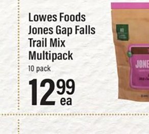 Lowes Foods Jones Gap Falls Trail Mix Multipack