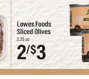 Lowes Foods Sliced Olives