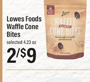 Lowes Foods Waffle Cone Bites