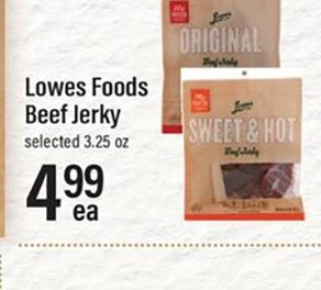 Lowes Foods Beef Jerky