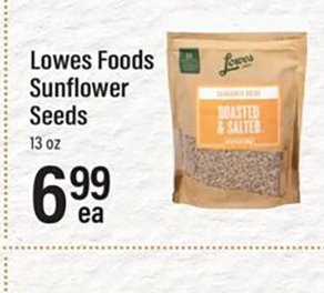 Lowes Foods Sunflower Seeds