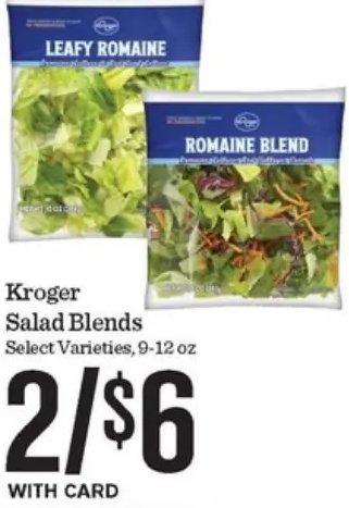 Kroger Salad Blends