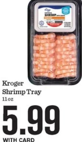 Kroger Shrimp Tray