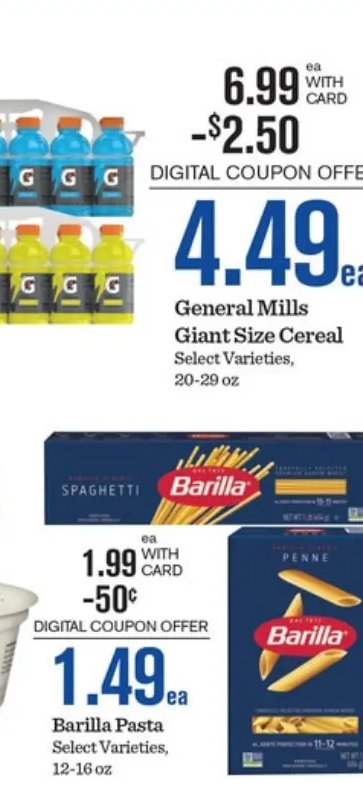 General Mills Giant Size Cereal