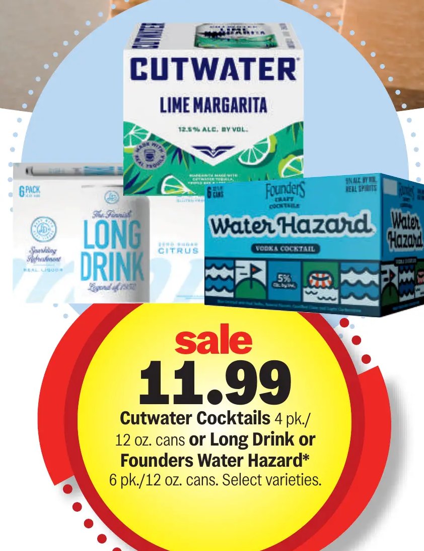 Cutwater Cocktails or Long Drink or Founders Water Hazard
