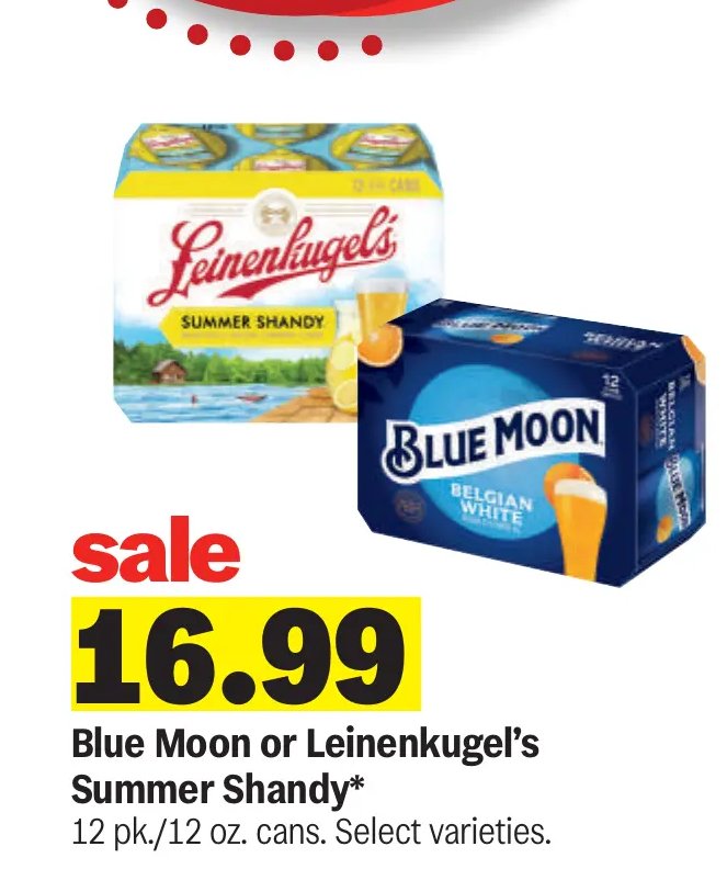 Blue Moon or Leinenkugel's Summer Shandy