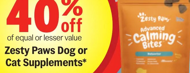 Zesty Paws Dog or Cat Supplements