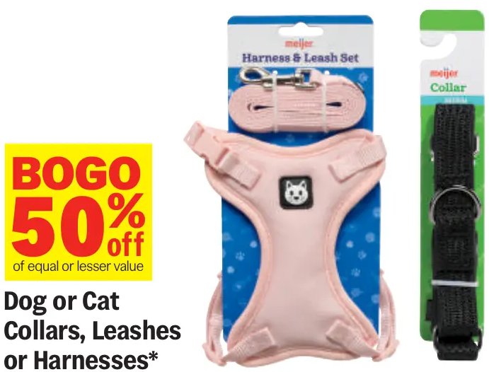 Dog or Cat Collars, Leashes or Harnesses