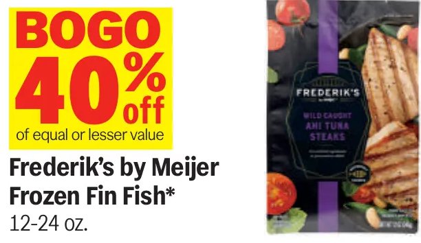 Frederik's by Meijer Frozen Fin Fish