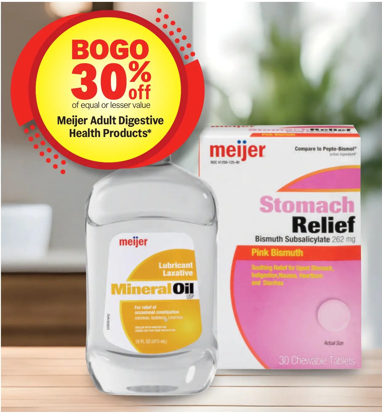 Meijer Adult Digestive Health Products