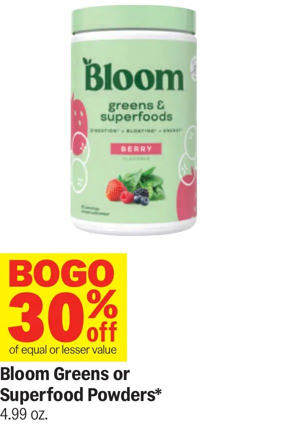 Bloom Greens or Superfood Powders