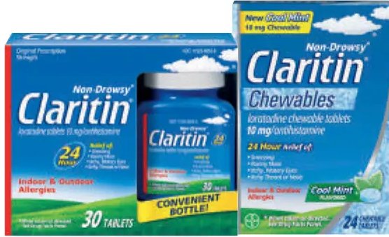 Claritin Adult or Children's Tabs, Liquid Gels or Chewables