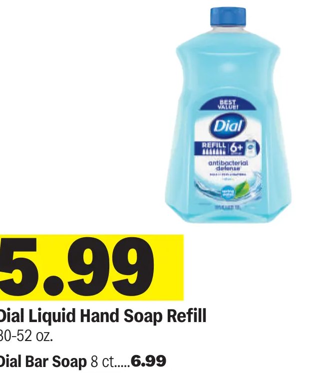 Dial Liquid Hand Soap Refill