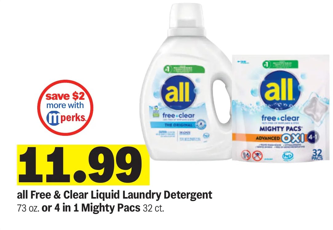 all Free & Clear Liquid Laundry Detergent