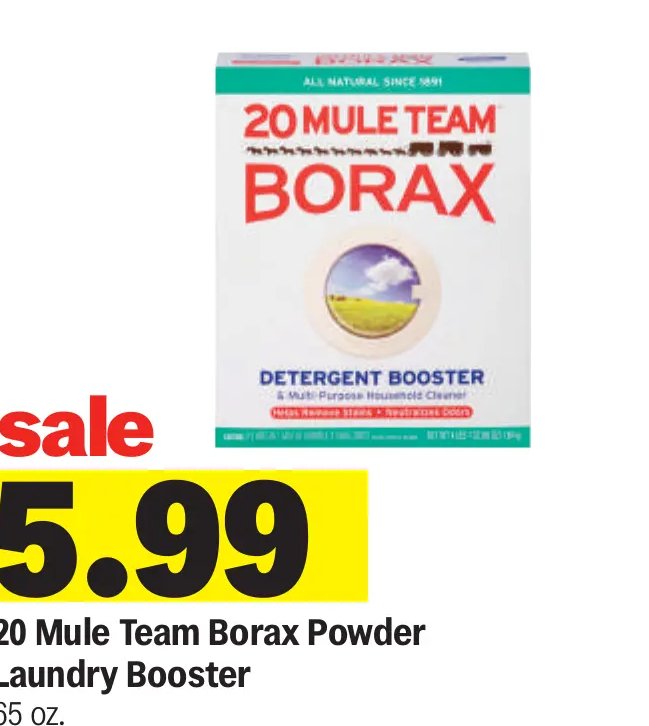 20 Mule Team Borax Powder Laundry Booster