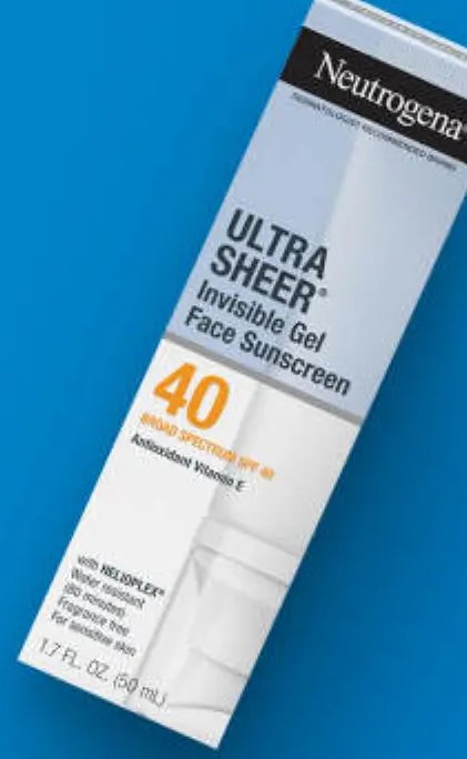 Neutrogena Ultra Sheer Invisible Gel Face Sunscreen