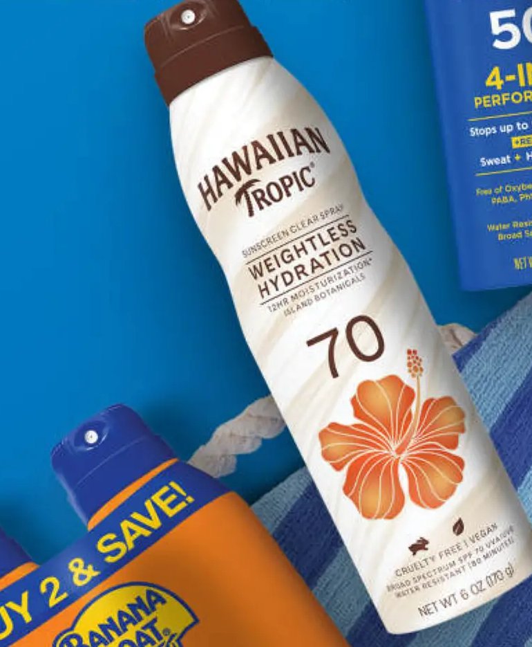Hawaiian Tropic Weightless Hydration Sunscreen Clear Spray