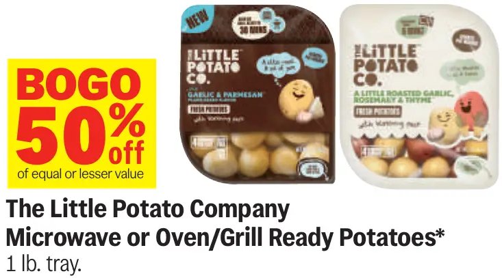 The Little Potato Company Microwave or Oven/Grill Ready Potatoes