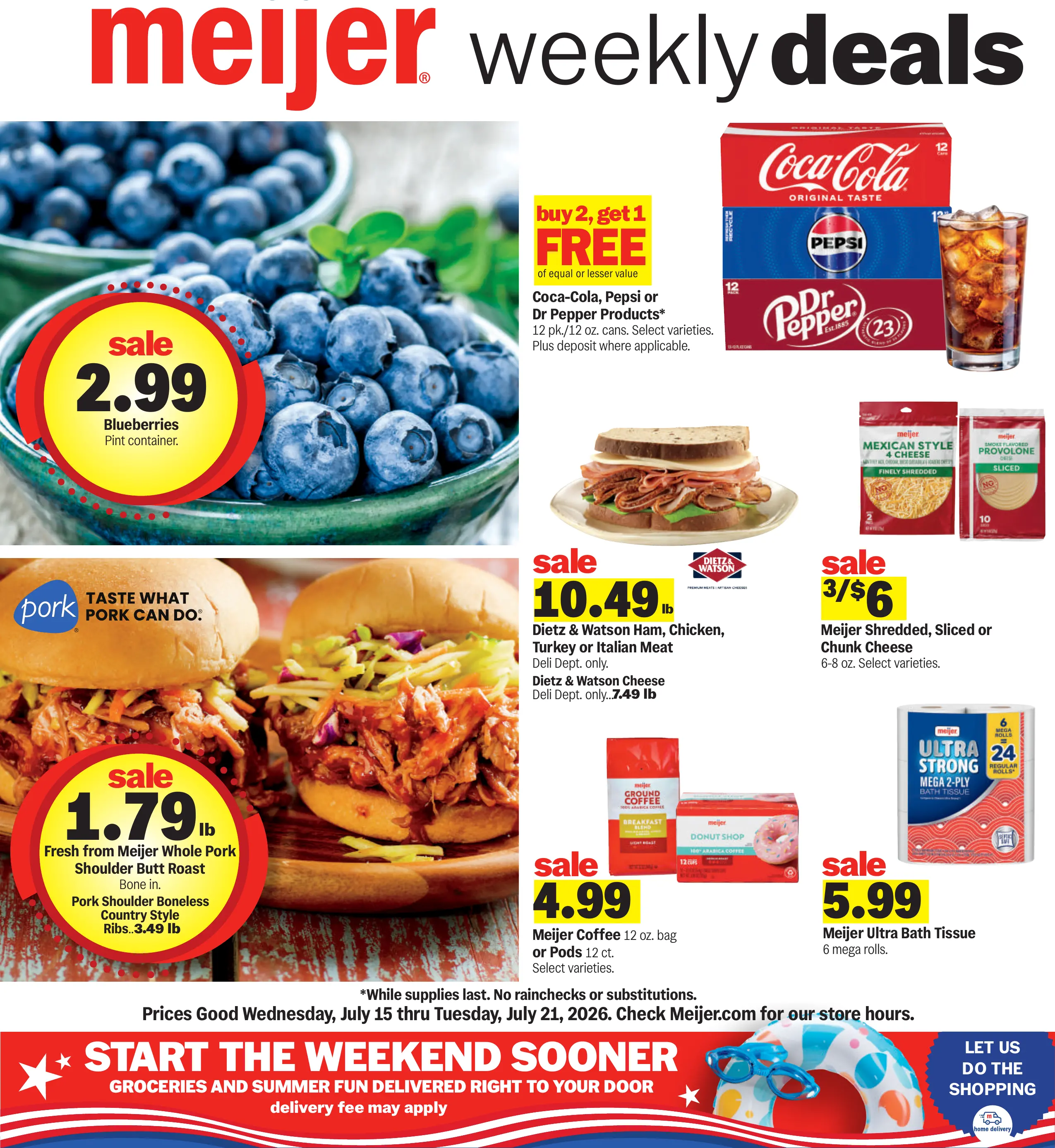 Meijer Weekly Ad Page 1