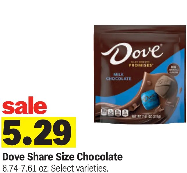 Dove Share Size Chocolate