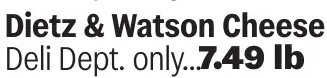 Dietz & Watson Cheese