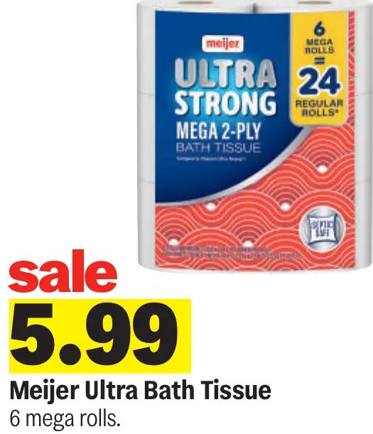 Meijer Ultra Bath Tissue