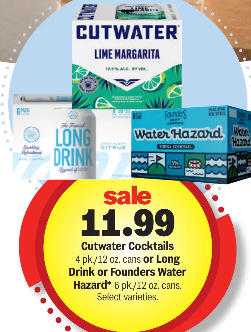 Cutwater Cocktails or Long Drink or Founders Water Hazard*
