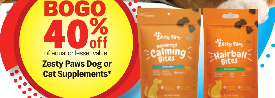 Zesty Paws Dog or Cat Supplements