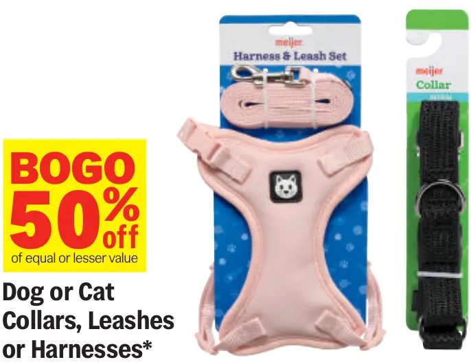 Dog or Cat Collars, Leashes or Harnesses