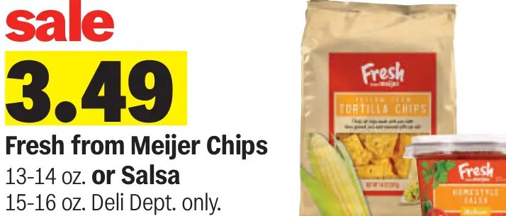 Fresh from Meijer Chips