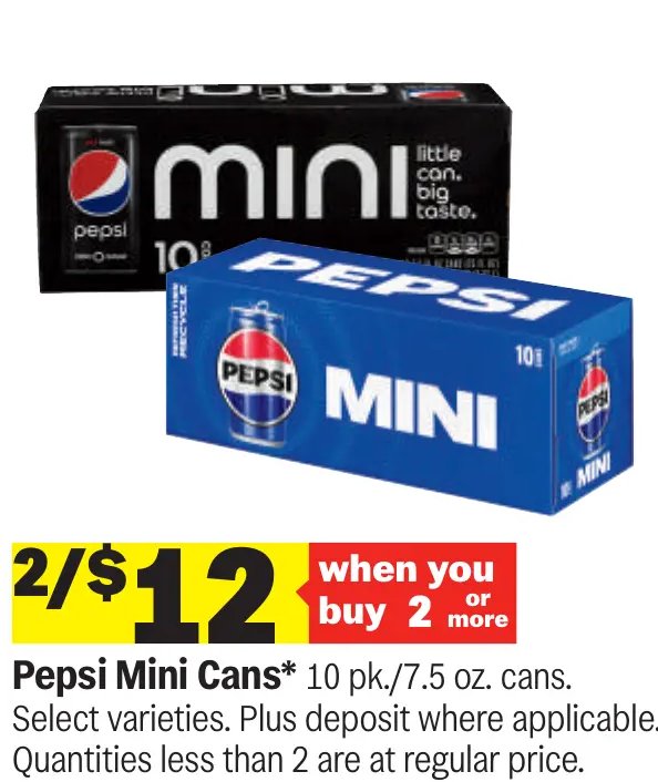 Pepsi Mini Cans