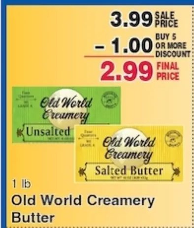 Old World Creamery Butter