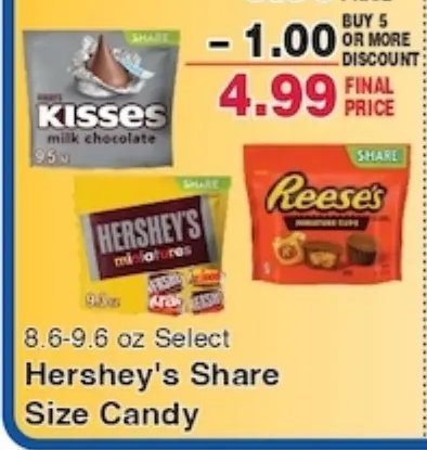 Hershey's Share Size Candy