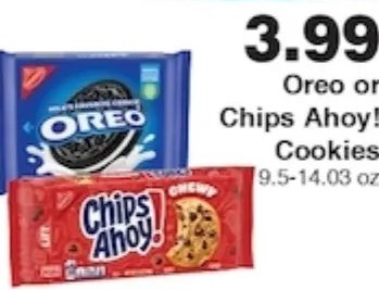 Oreo or Chips Ahoy! Cookies