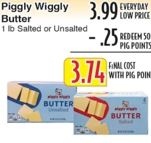 Piggly Wiggly Butter