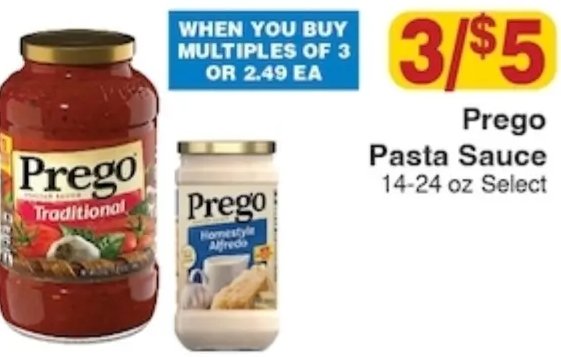 Prego Pasta Sauce