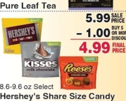 Hershey's Share Size Candy
