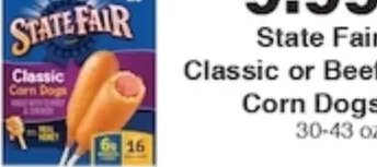 State Fair Classic or Beef Corn Dogs