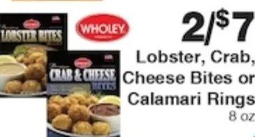 Lobster, Crab, Cheese Bites or Calamari Rings