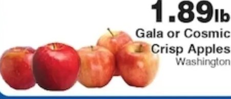 Gala or Cosmic Crisp Apples