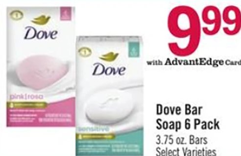Dove Bar Soap 6 Pack