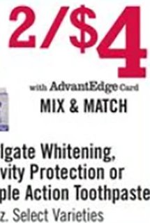 Colgate Whitening, Cavity Protection or Triple Action Toothpaste