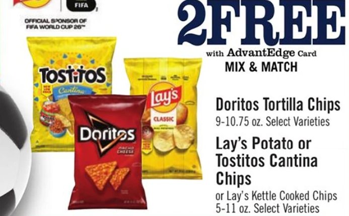 Lay's Potato or Tostitos Cantina Chips