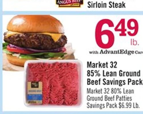 Market 32 85% Lean Ground Beef Savings Pack