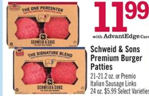 Schweid & Sons Premium Burger Patties