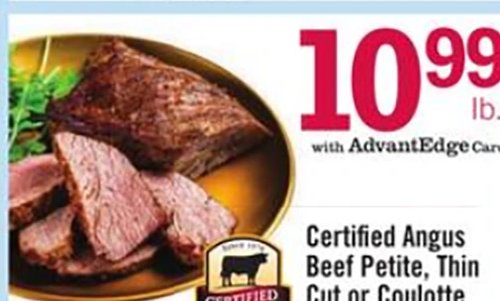 Certified Angus Beef Petite, Thin Cut or Coulotte Sirloin Steak
