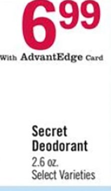 Secret Deodorant
